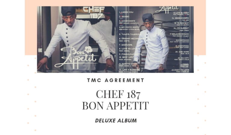 Chef 187 Bon Appetit deluxe album Tmc agreement